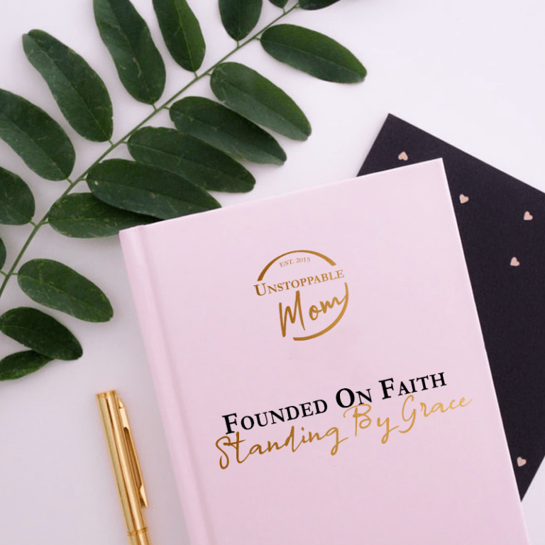 Journal mockup with custom logo design