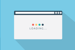 illustration of a website page loading