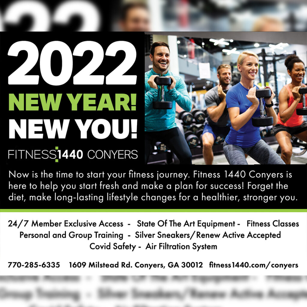 Fitness 1440 Conyers magazine ad design