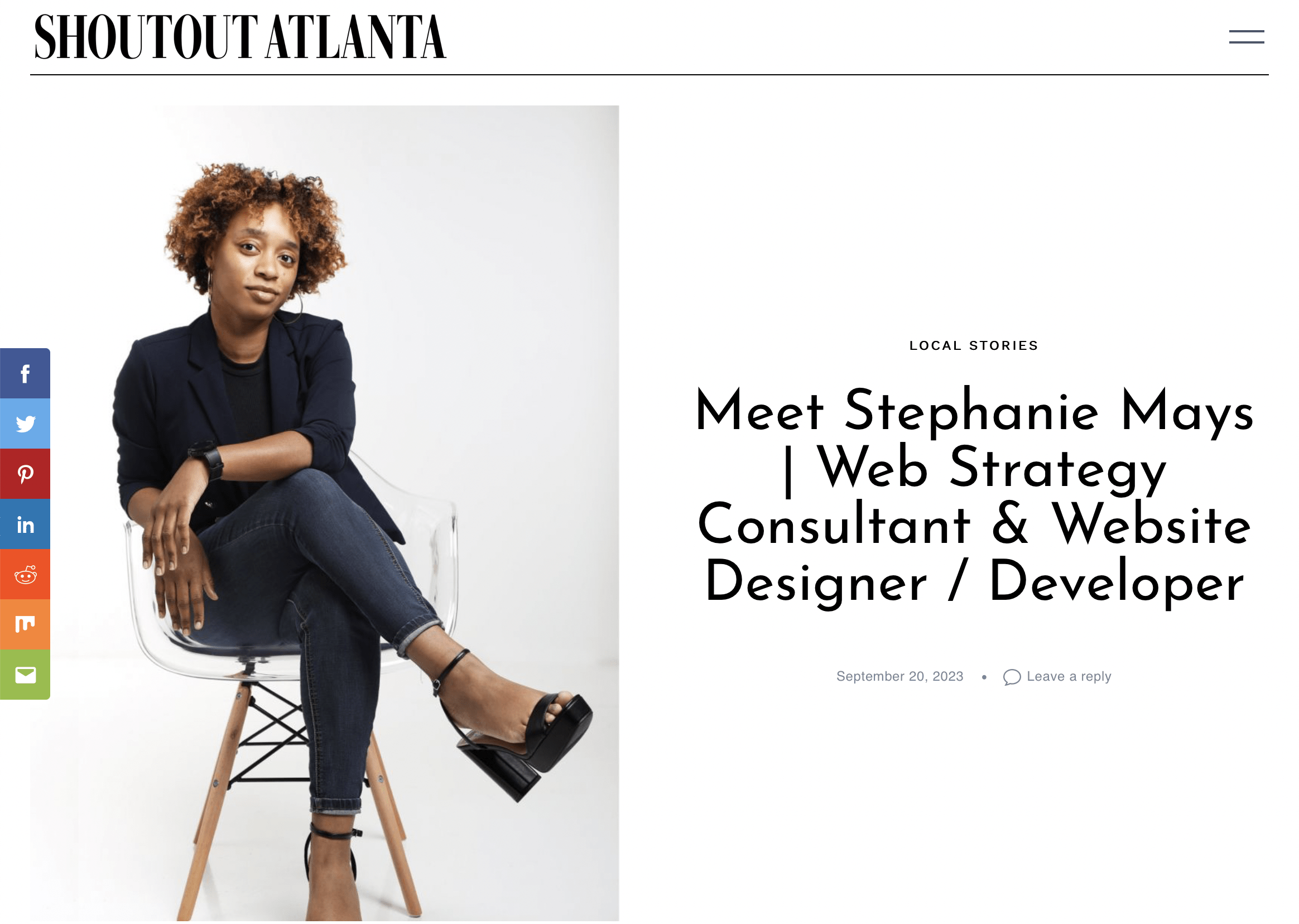Shoutout Atlanta interview with S.Mays Designs CEO Stephanie Mays