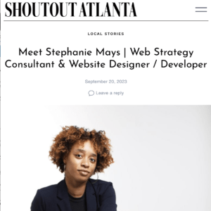 Shout Out Atlanta interview with Stephanie Mays