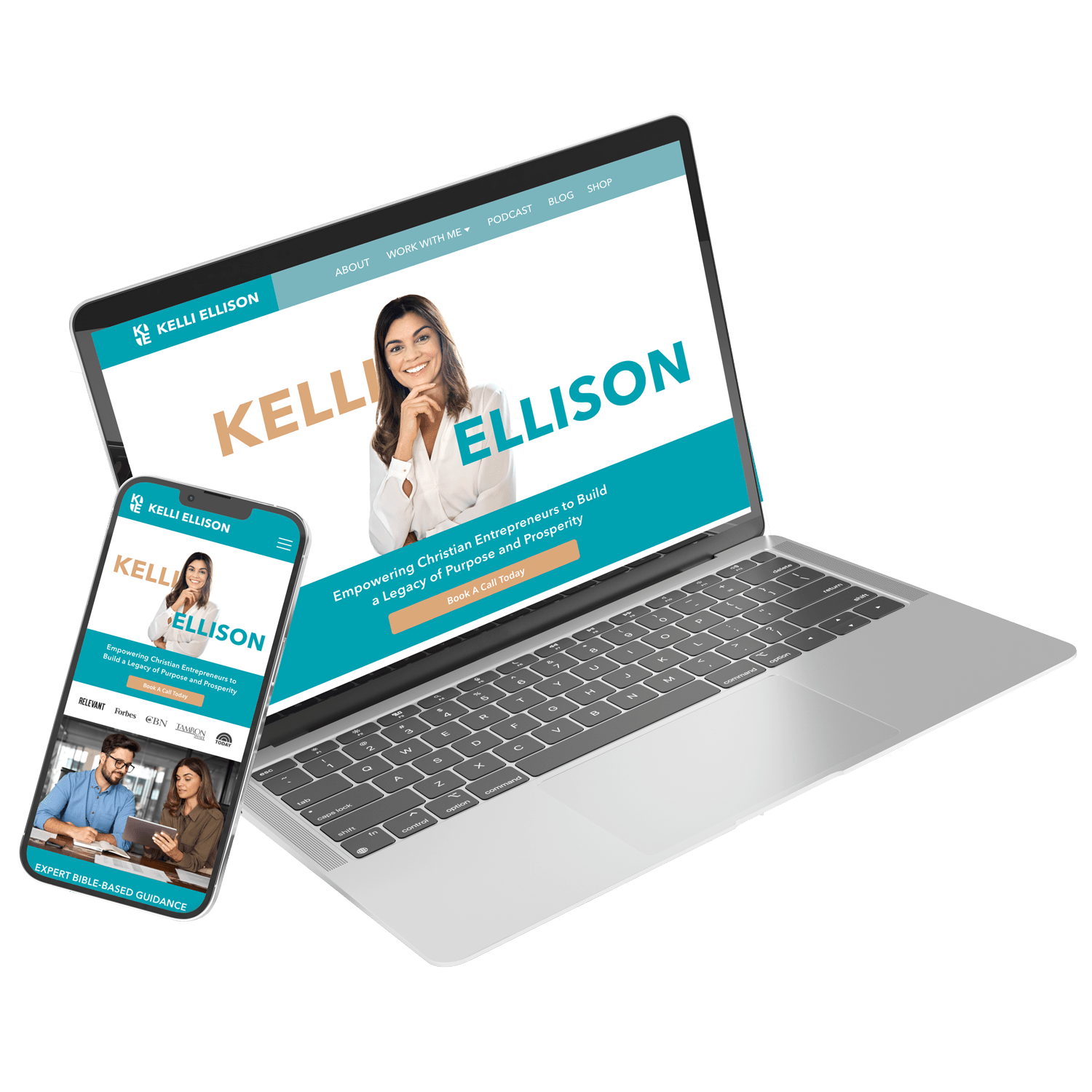 Website design for Christian business coach by S. Mays Designs - Christian website design services